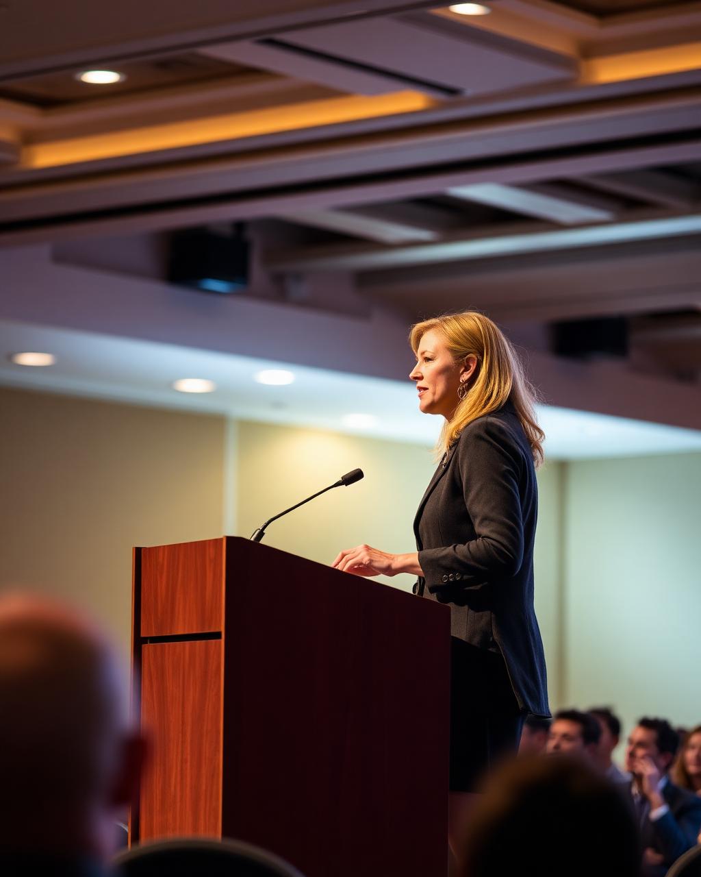 Keynote address at an education conference