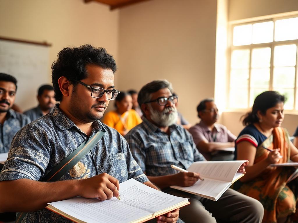 Teacher training workshop session